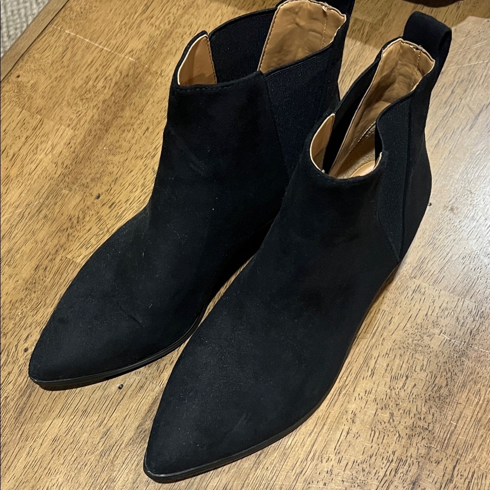 J. Crew Black Ankle Booties